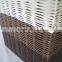 Plastic material cheap pp woven baskets with lids