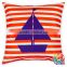 Pillow Cover Cushion Digital Printed Pillow Pattern Red Stripe Pillow Cover Cotton