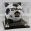 Factory wholsale acrylic soccer ball display case/soccer ball holder/lucite ball display box