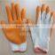 cheap wholesale price Latex coated cotton glove 10 gauge one thread flat finished coating latex examination gloves