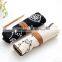 Large capacity canvas multifunction roll pencil case pencil bag pouch for school for student