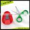 Cheap mini pretty round tip with safety cover PP grip student scissors