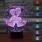 New Valentine's Day LED 3D Night Light 7-Color Table Lamp Xmas Gift
