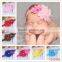 Exquisite workmanship colorful fabric flower with headband
