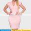 Fat women casual v-neck slim bodycon plus size summer office cocktail mini short dresses for big lady