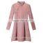Winter chinese traditional elegant plain velvet cheongsam dresses for women
