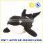 Black Fat Stuffed Orca Animal Large Big Soft Sea Toys Stuffed Shark
