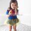 2017 Cute Newborn Baby Girl Blue color Snow White Romper Tutu Dress Outfits