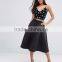 2016 Unlined design zip-back fastening lady skirt fashion midi umbrella skirt wholesale