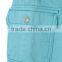 New fashion multi pocket plain blue solid color cheap kids elastic bottom jeans with side zipper