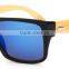 fashion UV400 natural bamboo PC frame sunglasses WPB1033