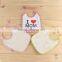 custom soft and absorbent 100% cotton baby muslin bibs