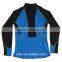 Half Zipper Blue&Black Half Zipper Unlined Upper Garment Men's Running T Shirt