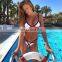 Band Color Color Mosaic Split Swimsuit Sexy Swimsuit