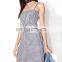 Fancy Gingham Print Clothing New Women Dress Model