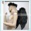 Gothic Fairy Dress Up Party Prop Black Feather Angel Wings With Halo HPC-0811