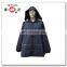 Navy Blue Polyester Rain Suits With Yoke