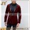 American Europe Style Skinny Smocking Burgundy Velvet Jackets with Single Button Opening Male Clothing JYABE007