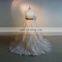Graceful Sweet Heart Sleeveless Ruffle ORG Sash Wedding Dress Chapel Train