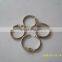 Wholesale metal opening keyring/metal spring closing rings for bag part accessories