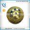 Promotional gift zinc alloy custom fake gold coins