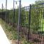 Anti-rust powder coated black decorative iron fence for boundary wall