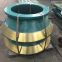 High Manganese Casting Metso HP200 Mantle and Bowl liner Cone Crusher Wear Spare Parts