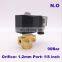 GOGO 90bar 2 way Brass water high pressure solenoid valve normally open 1/8" BSP 12V DC Orifice 1mm PG-01K NO with plug type