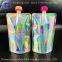 500ml aluminum foil laser film composite bag rainbow film zipper bag 750ml laser film suction nozzle independent bag