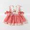 2020 Summer Girls Plaid Dress Sweet Princess Toddler Baby Girl Embroidery Cute Clothing Wholesale
