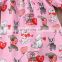 Baby Girl DOG FULL PRINT  Dress Kids Toddler Cotton 3/4 Sleeve Princess DRESS Valentine Day