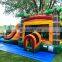 Jungle Theme Inflatable Jumping Castle Commercial Bounce House With Water Slide