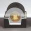 colored square beveled mirror candle holder