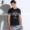 Black and white mens softextile t shirts short sleeve