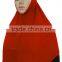 SOLID COLOR TWO PIECES Crystal hemp ISLAM HEADWEAR 76CM*68CM MUSLIM HIJAB big size cover chest