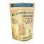 stand up zipper kraft paper bag with clear window for dried nuts packaging
