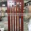 Walnut wood framed commercial main door designs double glass doors