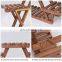 Wood Plant Stand Indoor Outdoor 3 Tier Vertical Carbonized Multiple Planter Holder Flower Ladder Stair Shelf Garden Balcony