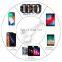 2 in 1 mobile phone 8 pin usb data fast charging cable Magnetic Wireless Charger pad for watch