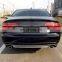 Задний диффузор S8 для Audi S8. Диффузор из высококачественного материала. 2015 2016 2017