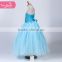 Girls Evening Dress Blue Tutu Elsa In Frozen Dress Baby Girls Costume Dress