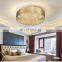 Modern Chandelier Light Crystal Luxury Gold Indoor Lighting Pendant Fixtures Living Room Home