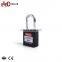 Personalized Hard Steel Shackle Small Nylon Safety Padlock With Key