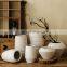Custom LOGO Nordic Crafts Art Simple White Wedding Vases Ceramic Vase Pot Home Living Room Decorations