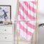 New 2022 Solid Color High Quality Summer Turkish Pink Custom Print Striped Large Cotton Beach Towel