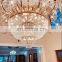 Hotel Wedding Lobby Large Decorative Hanging Light Candle Luxury K9 Crystal Chandelier