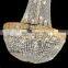 big chandelier luxury golden pendant light modern empire crystal chandeliers for hotel villa decoration