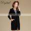 High Quality 100% Cashmere Knitted Coat Long Hooded Cardigan with Casual Style Solid Pattern for Winter Season