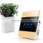 Gold Modern 3 Gang Crystal Glass Panel Touch Universal Smart Home Switch