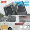 Quick opening Car roof tent for outdoor camping, no need to set up. Side opening sunshade and rainproof aluminum alloy SUV car hardtop tent